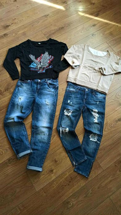 ZARA дамски дънки и блузки