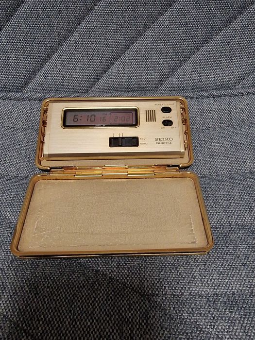 Винтидж пътнически будилник Seiko
