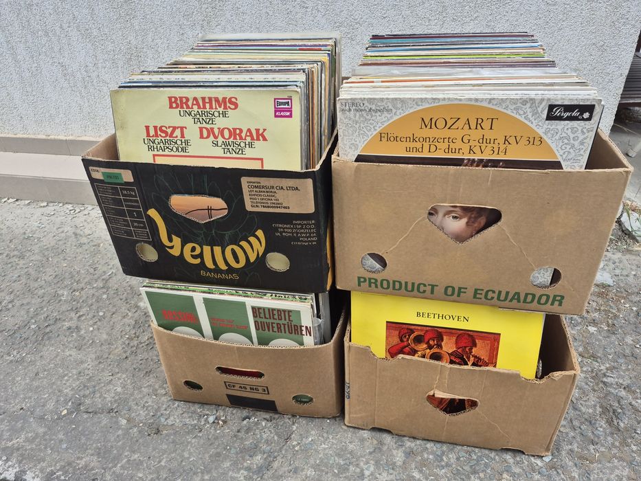 Vând Lot 100 Discuri Vinil colectie muzica clasica mixta