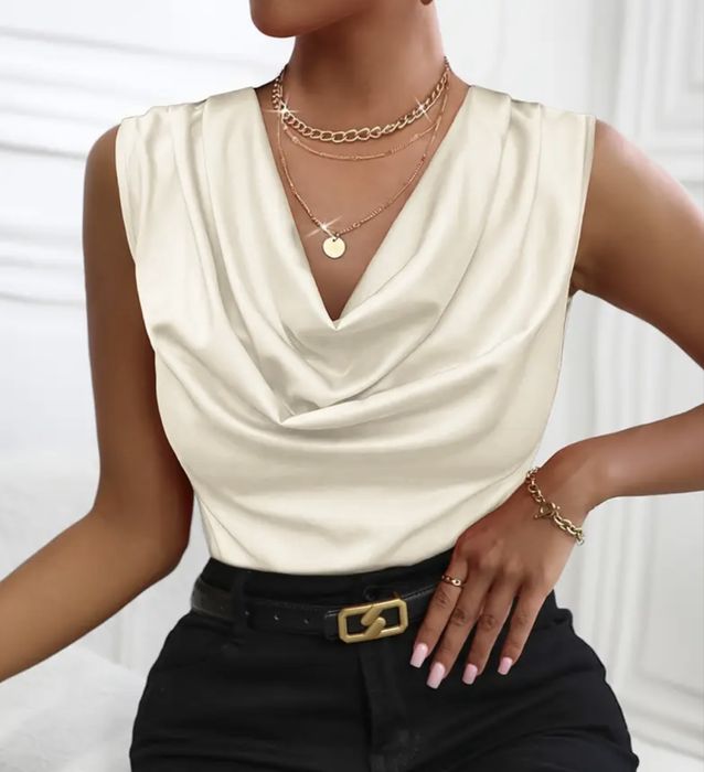 женская атласная блузка 48 размера