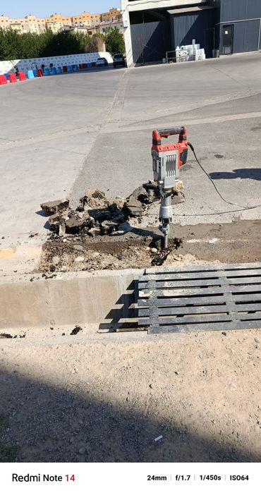 Beton kesish . Transhiya kavlash kabel tashlash