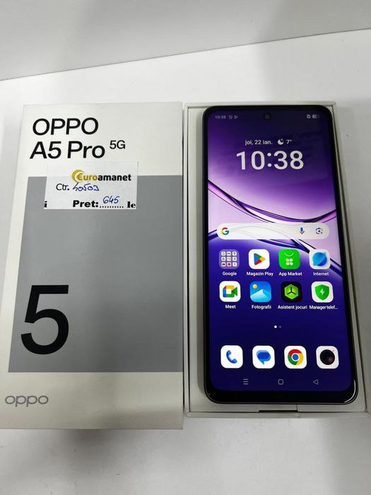 Telefon mobil OPPO A5 Pro, Dual SIM, 8GB RAM, 256GB -I-