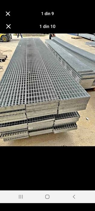 Grătare zincate la diferite dimensiuni debitam la dimensiunea dorită d