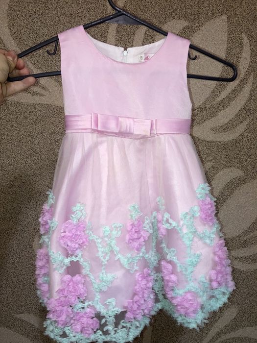 Платье детское розовое