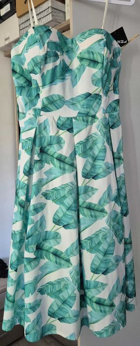 Rochie fara bretele midi S-M