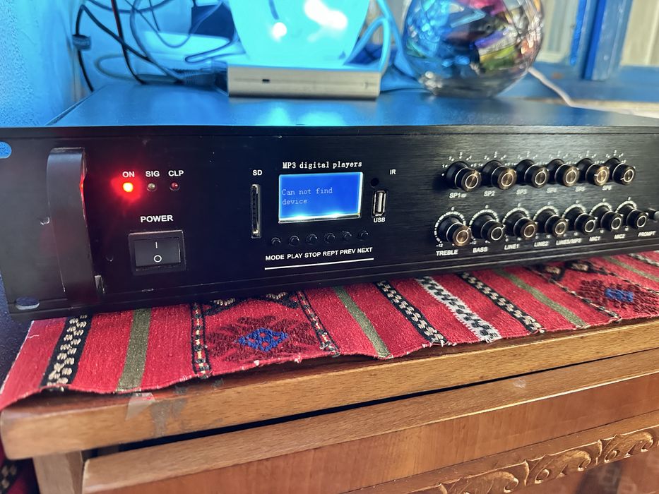 Amplificator-mixer 6 zone 240w bonus 9 boxe 20w