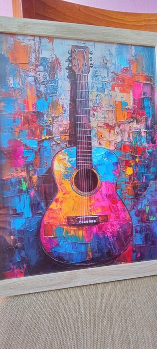 Изкуство с Весела Котка на Платно -Ретро Постер 30см./40 см.