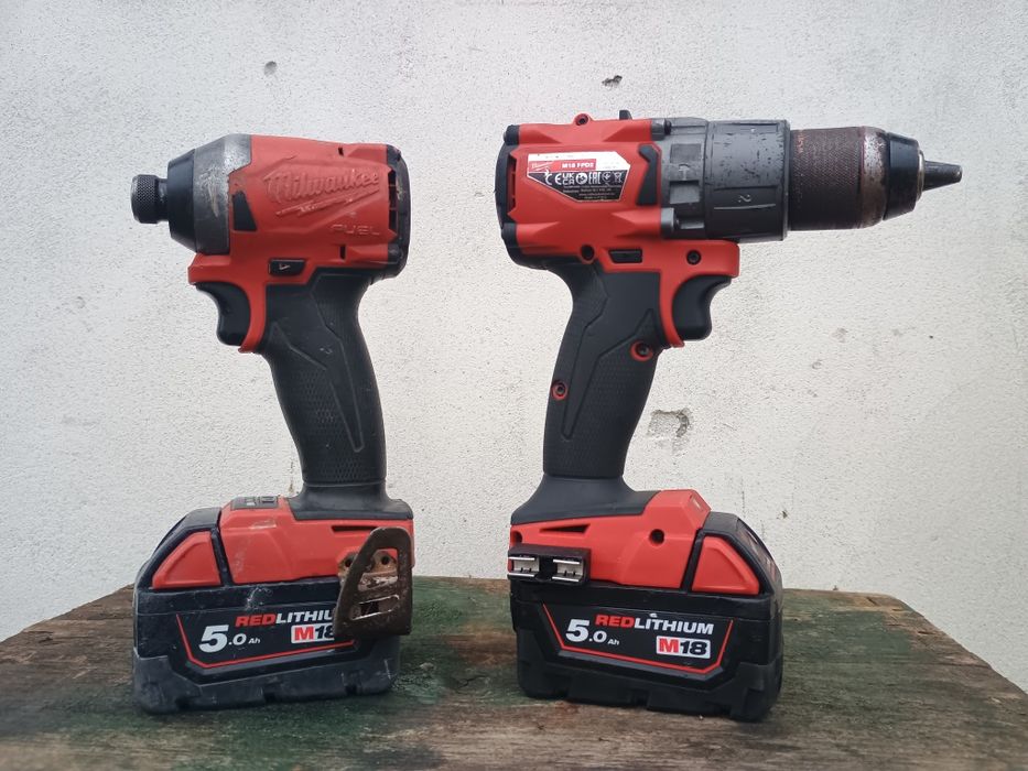 Set milwaukee fpd2+ fid 2, 2 baterii 5 amperi