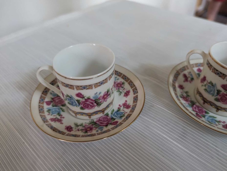 Set 24 piese portelan chinezesc anii 80, farfurii si cesti