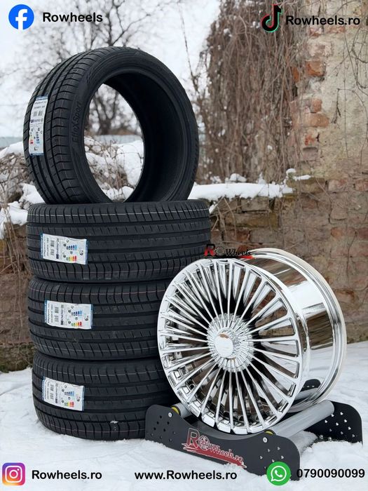 Jante Mercedes 19 R19 W222 W221 W212 W204 W205 W214 W223 anvelope vara/iarna 245-40-19-275-35-19 sau alte dimensiuni recomandate de producator roti mercedes 19 Chrome