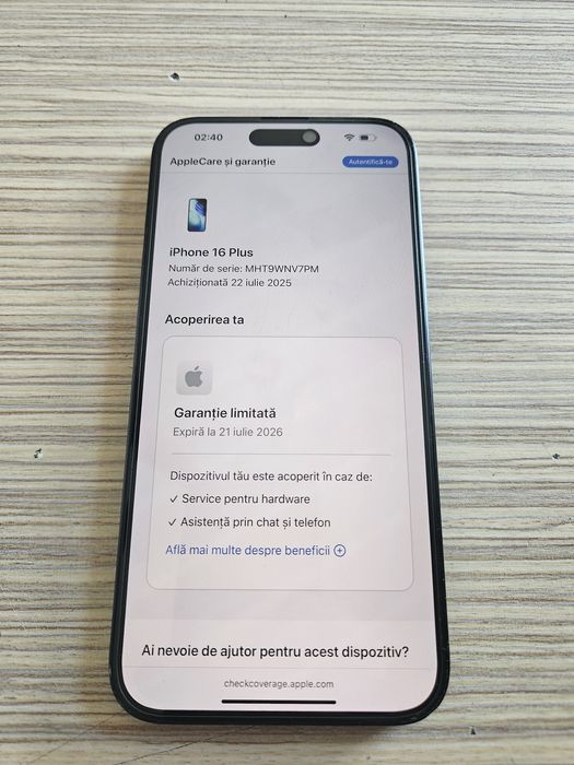 iPhone 16 plus 128GB / Garantie apple