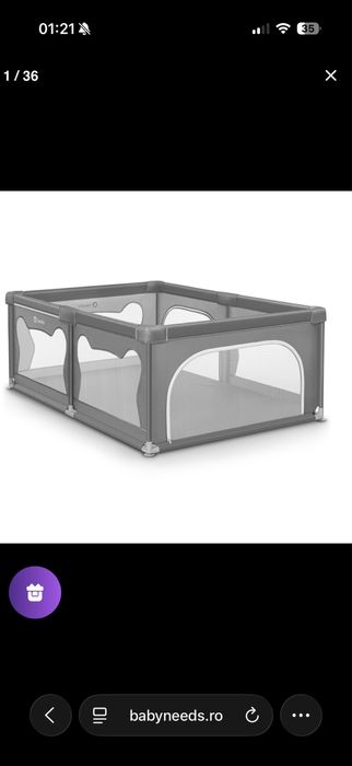 Tarc de joaca copii, Lionelo, Willow, 127 x 187 cm