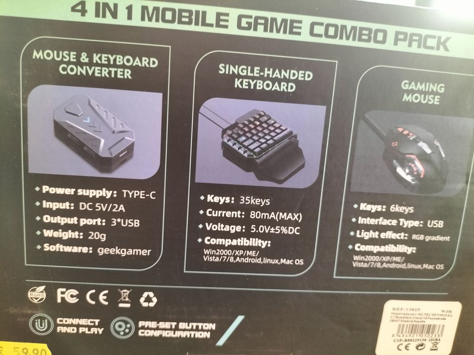 Controler de jocuri pentru mobil,merge android,ios,mac,