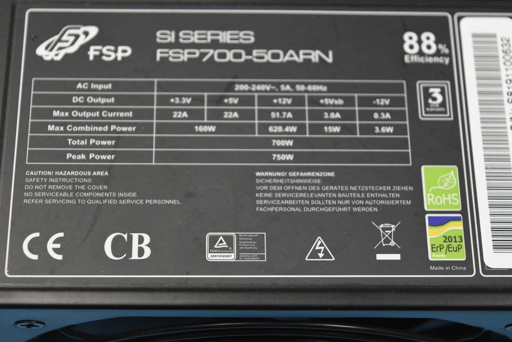 Захранване 700W Fortron FSP700-50ARN