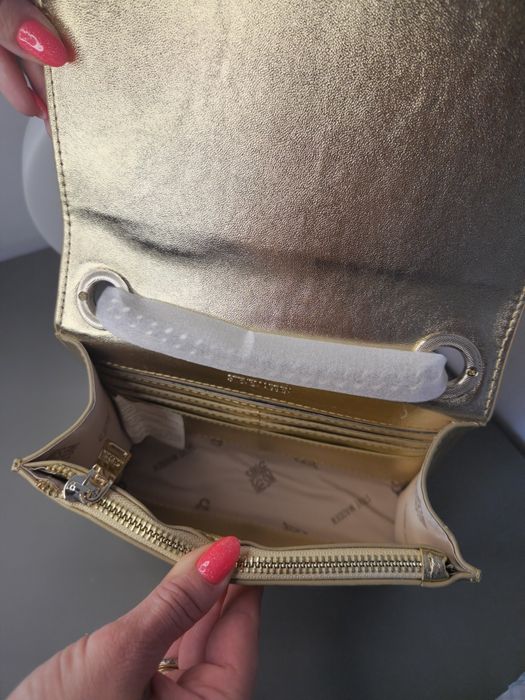 Оригинална дамска чанта Steve Madden - Златна металик