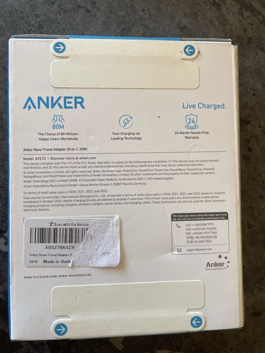 Anker travel adapter 5 in 1 20 w