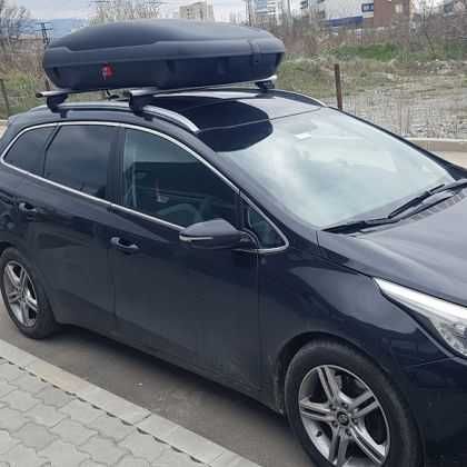 Автобокс Art Plast 133x77.8x34.5cm с ключ, 320 литра - черен карбон