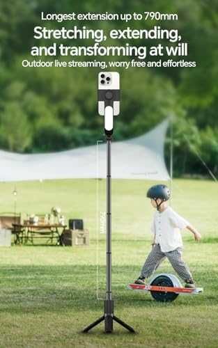 Нов гимбал Селфи стик статив с 1-осов стабилизатор за TikTok и YouTube