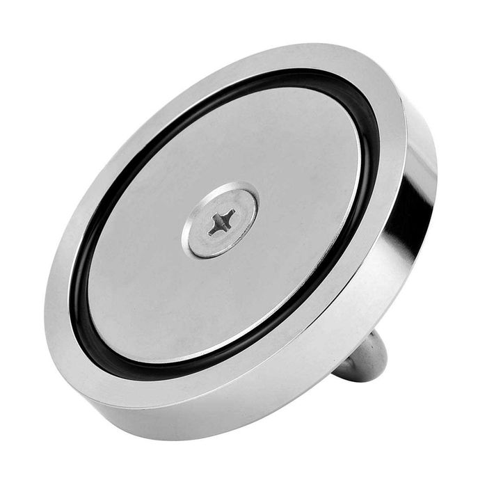 120mm 650кг МАГНИТ за магнитен риболов, с кука (халка) Magnet fishing