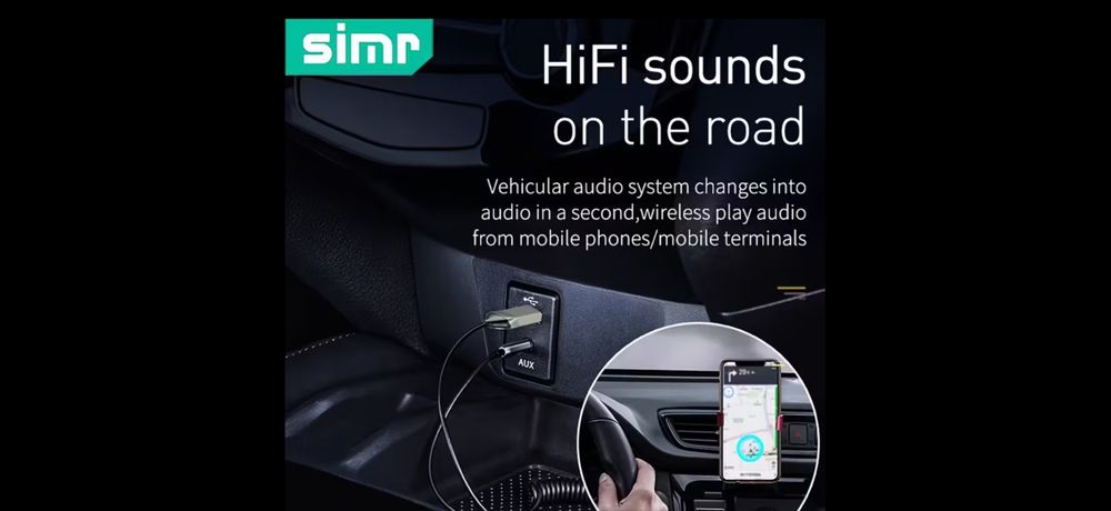 Безжичен Bluetooth аудио адаптер aux 3.5 за автомобил