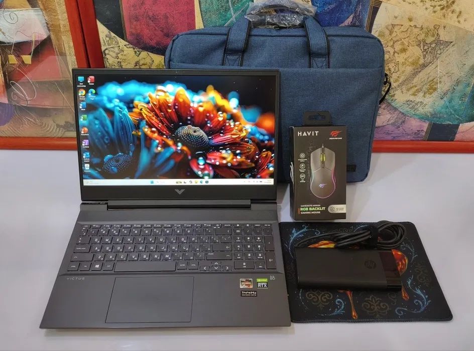 Hp victus Ryzen 5 5600/RTX3050Ti/16gb озу/144гцИгровой ноутбук