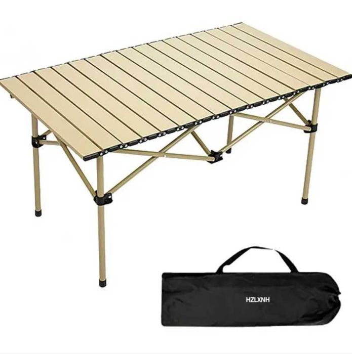 Masa Pliabila Camping Geanta Transport Aluminiu 120 x 55 x 50cm