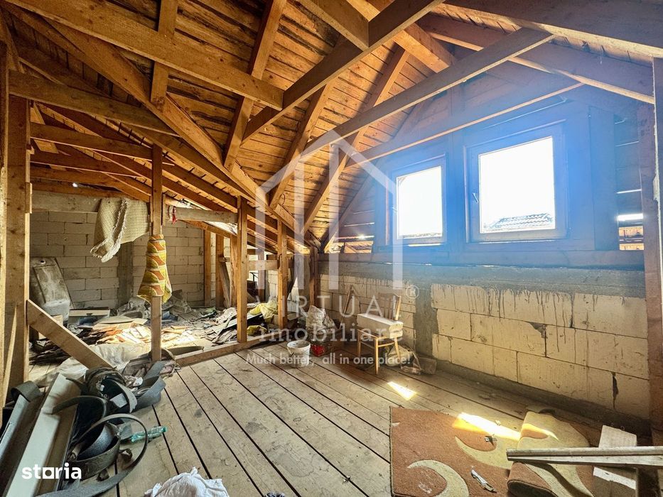 Apartament la casa, 2 camere+mansarda, 70mp utili, Terezian