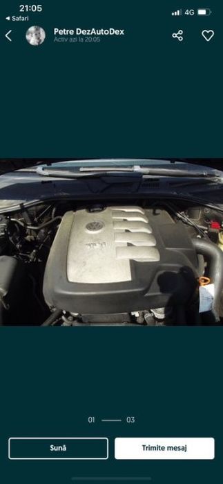 DEZMEMBREZ Piese VW Volkswagen Touareg Facelift Motor 2.5 3.0 Diesel Cod BAC BPE BKS BMK CASA euro 4 Cutie de Viteze Automata COD JXT HXG Manuala 2005-2010
