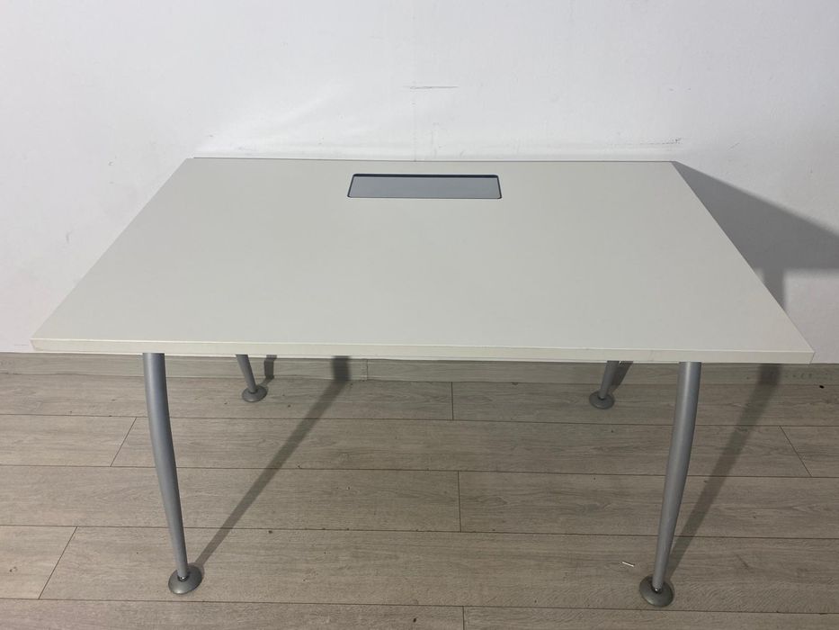 6 Buc. Birou 120X75 cm; Masă de Lucru cu Structură Metalică F. Solidă