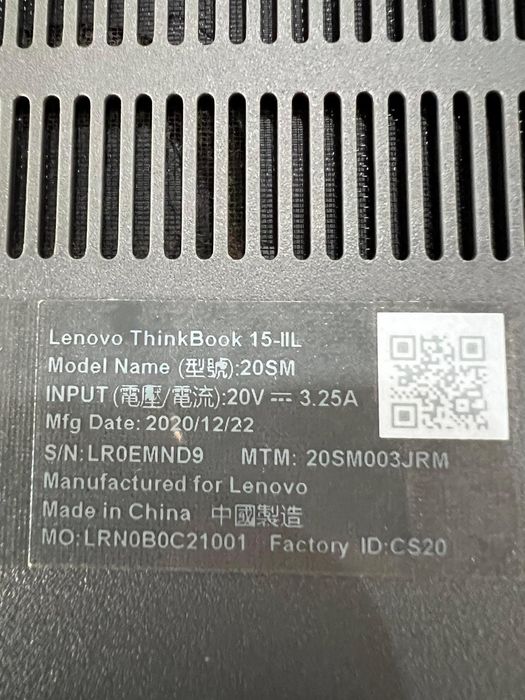 Lenovo ThinkBook 15-IIL Amanet BKG