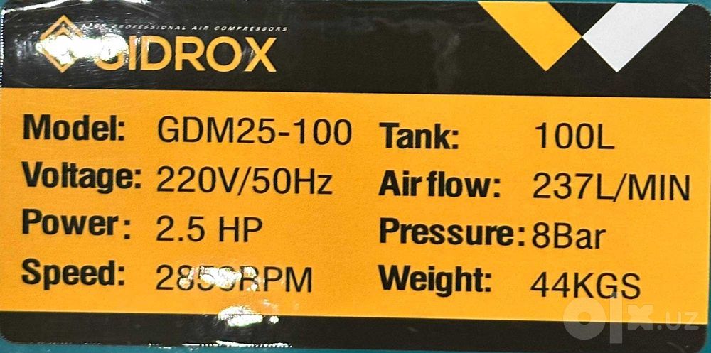 Kompressor Gidrox - 100L компрессор воздушный