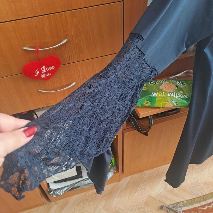 Тъмносиня дамска рокля