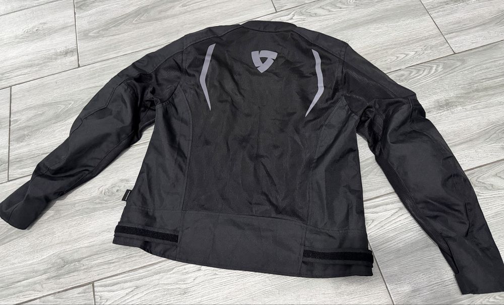 Jacheta moto Rev'it! Torque, neagră, mesh , de vară