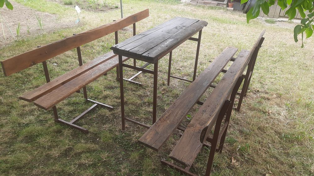 Mobilier gradina mese și scaune schelet metalic  rezistente
