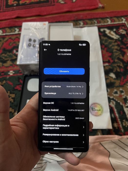 Redmi note 14 pro black 8/256gb
