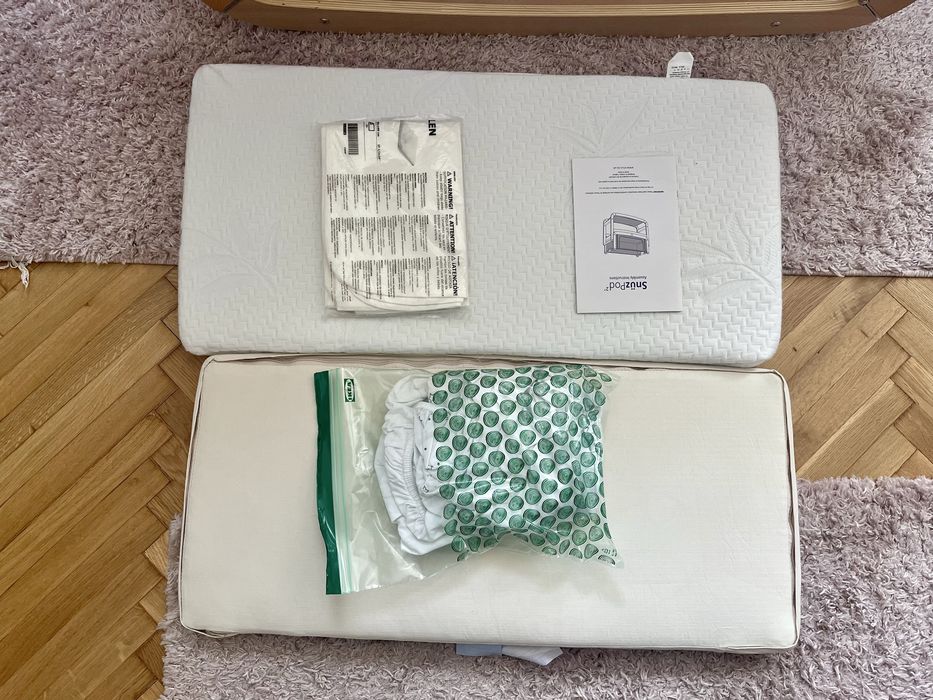 Patut atasabil / Co-sleeper SnüzPod 2 (3 in 1) + accesorii cadou