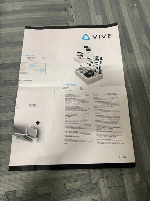 Сволен от витрина HTC Vive пълен комплект за PC Windows компютър