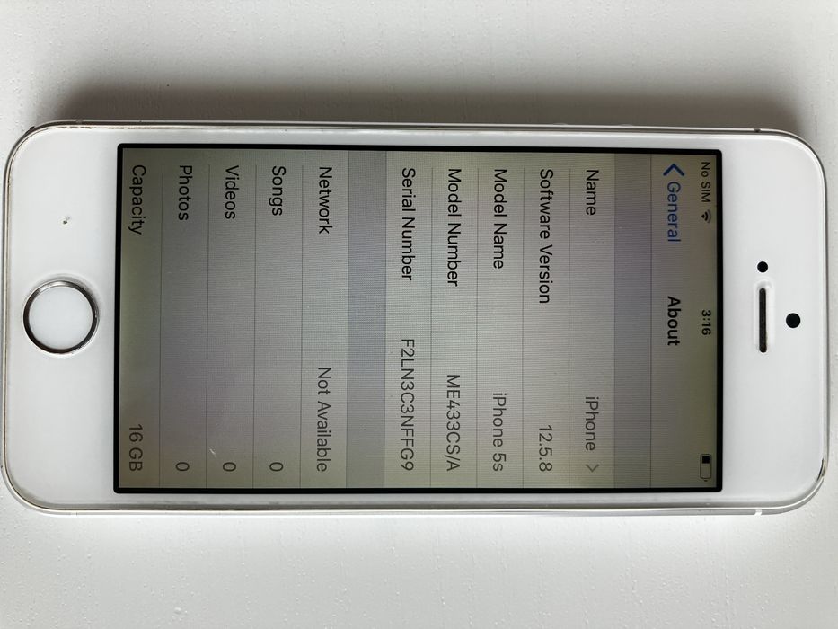 Iphone 5s Silver 16GB