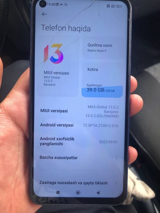 Redmi note 9/128 kor dok