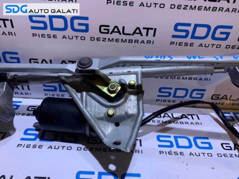 Ansamblu cu Motoras Brat Brate Stegatoare Parbriz Mercedes Benz W203 C Class 2000 - 2007 Cod A2038200342 A2038204042 A2038200305 A2038200505