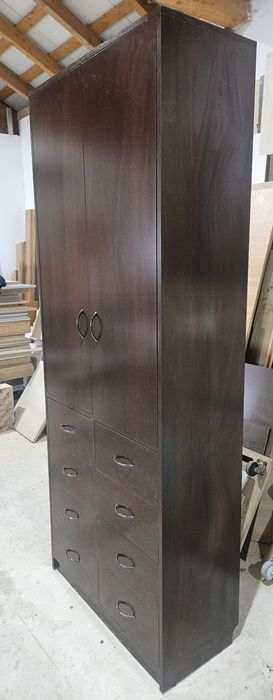 Dulap cu etajere si sertare din pal melaminat de 18 mm