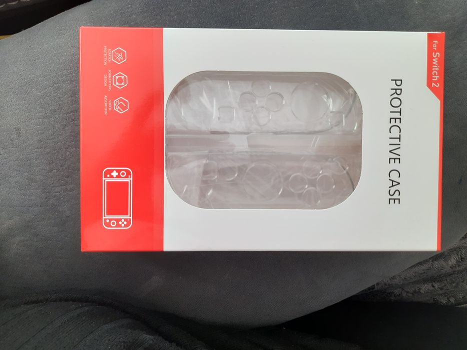 Husă Nintendo Switch 2 transparentă – protecție consolă + Joy-Con
