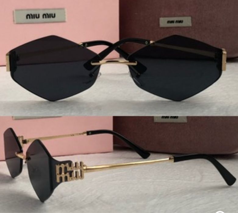 Дамски слънчеви очила ромб 4 цвята черни кафяви син