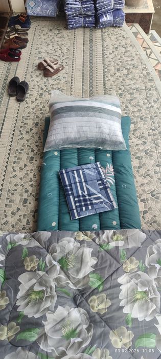 Korpa toshak yostiq optom narxda kamplekt ham qlib beramiz baqvat qali