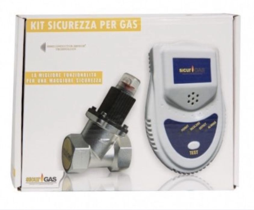Kit detector de gaz cu electrovana gaz 1/2 Sicurgaz