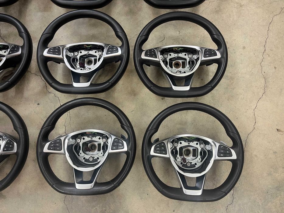 Оригинален с перфорирана кожа Мулти волан с пера Mercedes A Class AMG