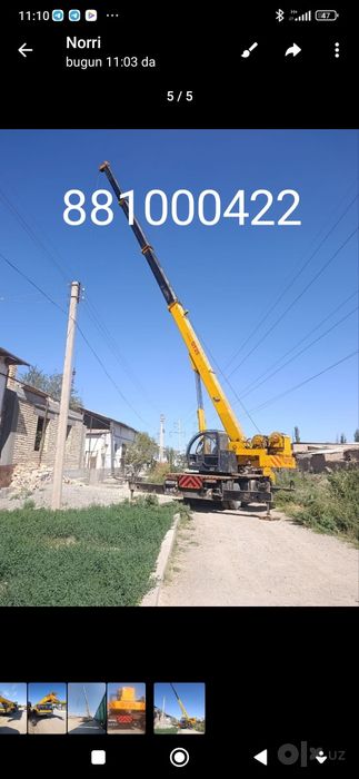 Avtokran 16 tonna yili 2007 strela 32 metr