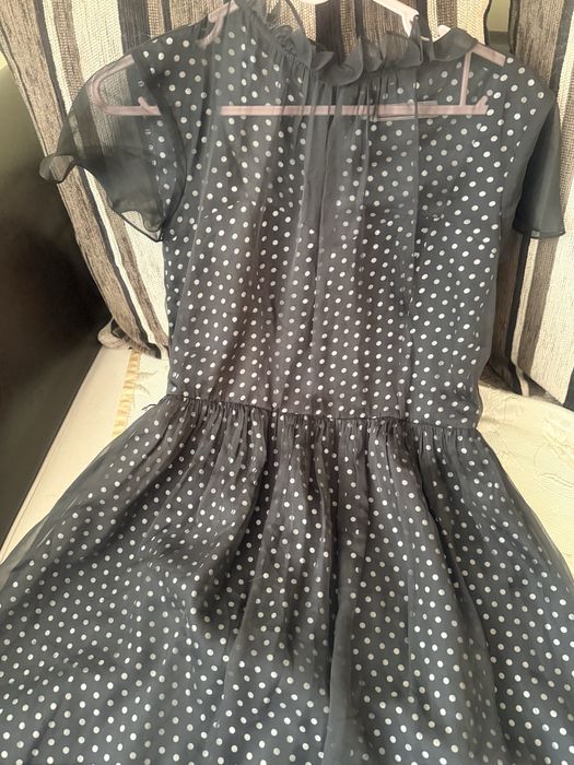 Коприна и сатен - уникална рокля М размер