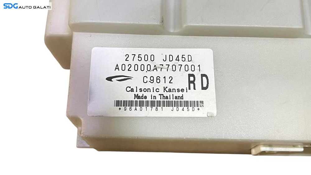 Panou Modul Unitate Comanda AC Aer Conditionat Clima Dublu Climatronic Nissan Qashqai J10 2007 - 2013 Cod 27500JD45D [LC1217]