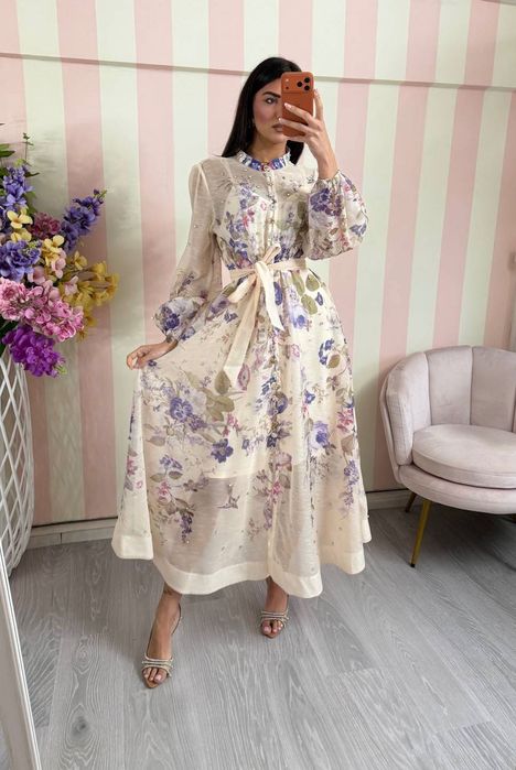 Рокля с кристали 100% вискоза